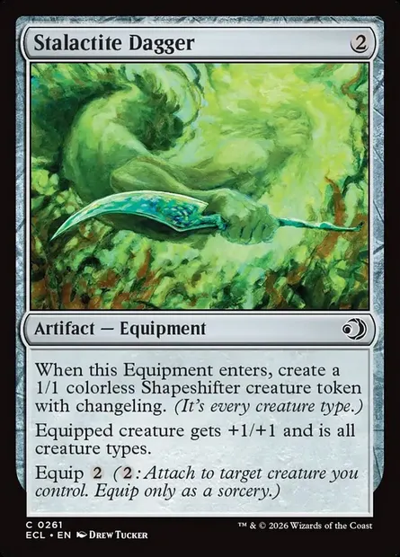 Stalactite Dagger, Magic card ECL 261 — Lorwyn Eclipsed set