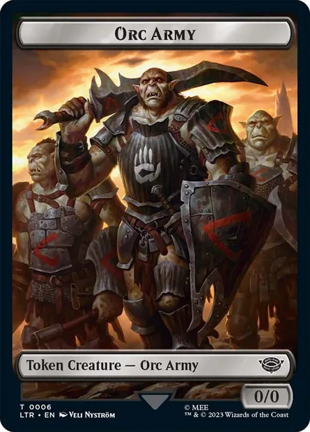 Orc Army, Magic card TLTR 6 — Tales of Middle-earth Tokens set