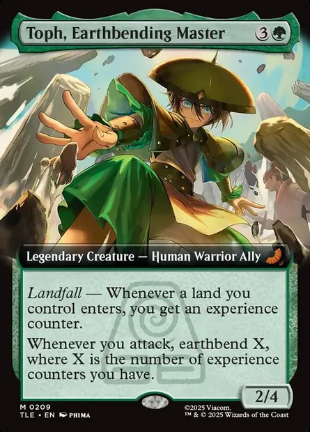 Toph, Earthbending Master, Magic card TLE 209 — Avatar: The Last Airbender Eternal set