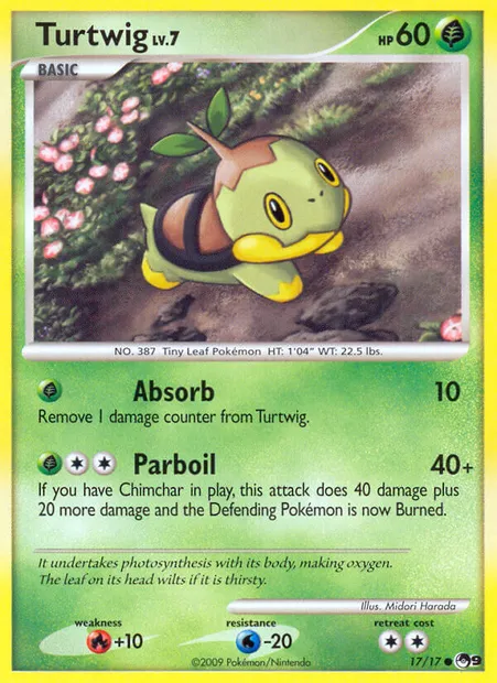 Turtwig, Pokémon card P9 17 — POP Series 9 set