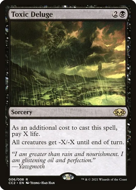 Toxic Deluge, Magic card CC2 6 — Commander Collection: Black set