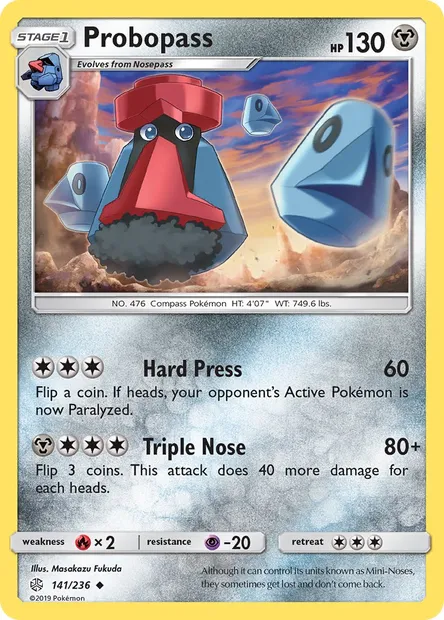 Probopass, Pokémon card CEC 141 — Cosmic Eclipse set