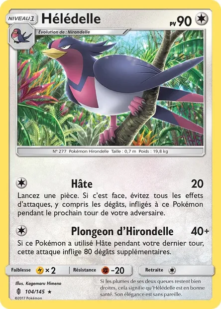 Hélédelle, carte Pokémon GRI 104 — extension Gardiens Ascendants