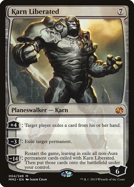 Karn libéré, carte Magic MM2 4 — extension Modern Masters 2015