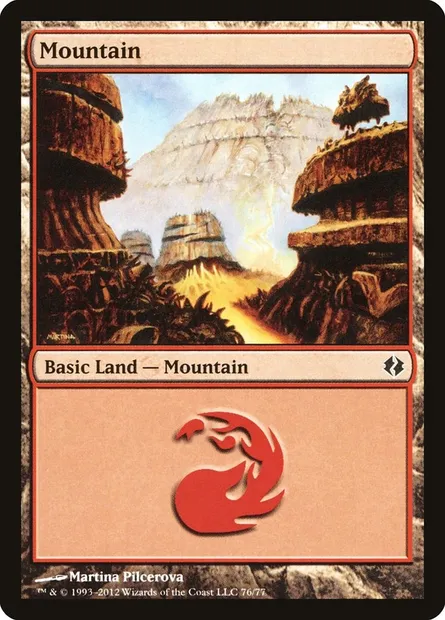 Mountain, Magic card DDI 76 — Duel Decks: Venser vs. Koth set