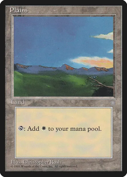 Plains, Magic card ICE 366 — Ice Age set