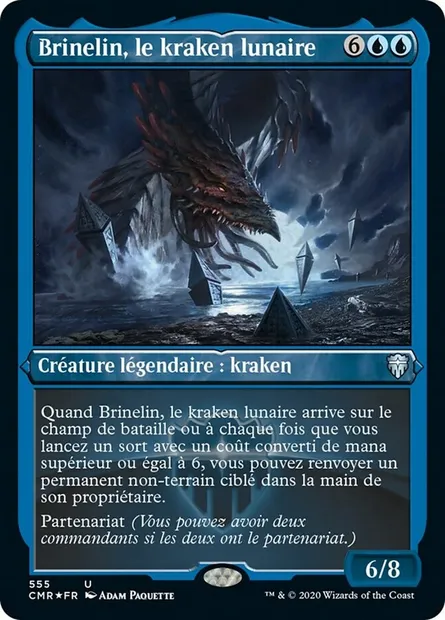 Brinelin, le kraken lunaire, carte Magic CMR 555 — extension Commander Legends
