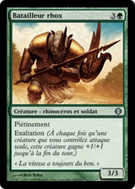 Batailleur rhox, carte Magic ALA 145 — extension Les éclats d'Alara
