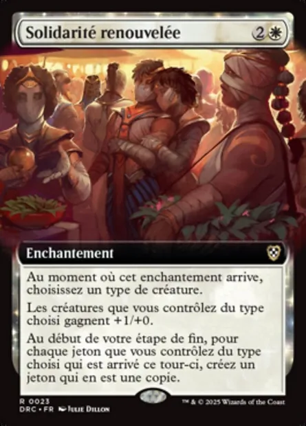 Solidarité renouvelée, carte Magic DRC 23 — extension Aetherdrift Commander