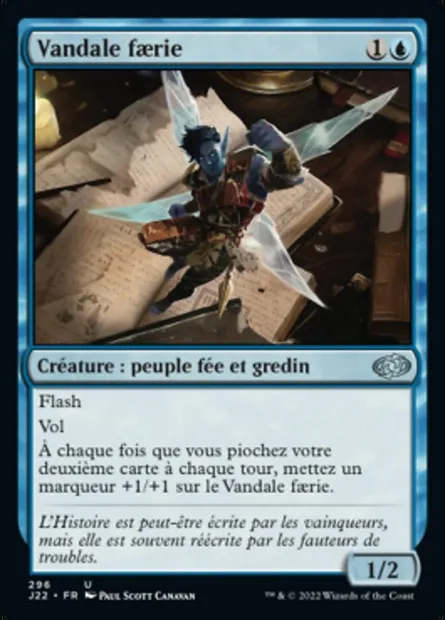 Vandale faerie, carte Magic J22 296 — extension Jumpstart 2022