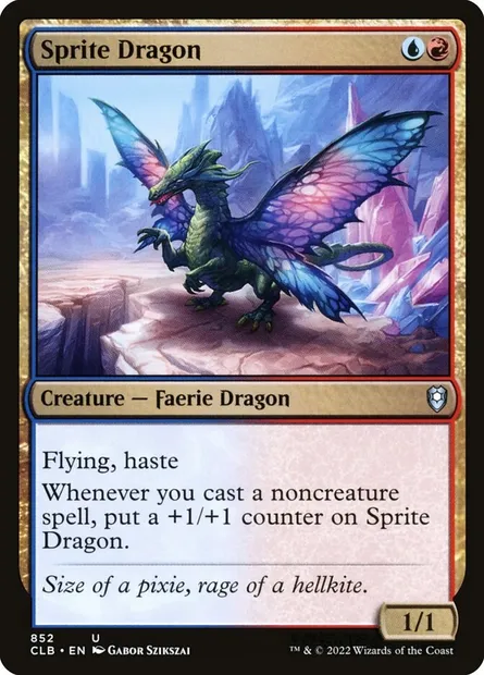 Sprite Dragon, Magic card CLB 852 — Commander Legends: Battle for Baldur's Gate set