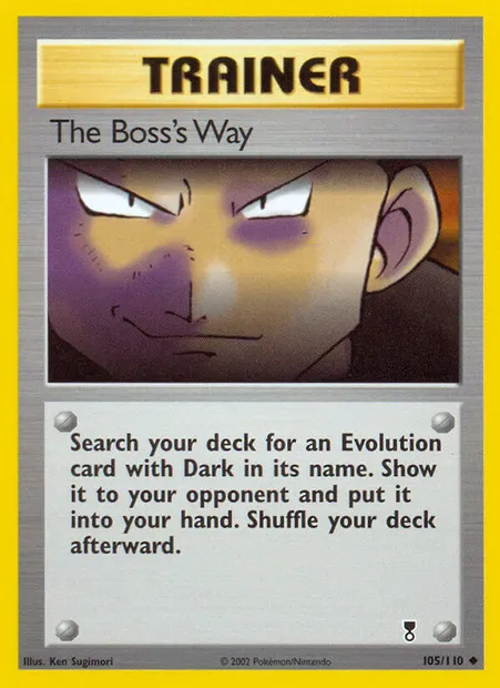 À la façon du Boss, carte Pokémon LC 105 — extension Legendary Collection