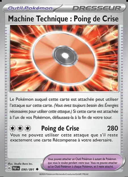 Capsule Technique : Poing de Crise, carte Pokémon PAF 090 — extension Destinées de Paldea