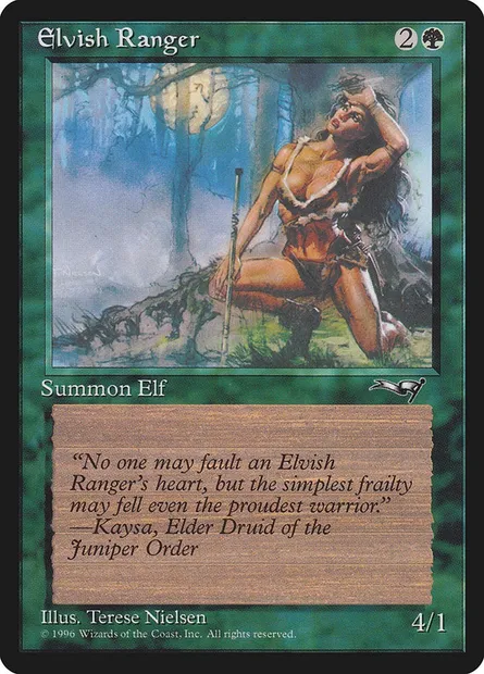 Elvish Ranger, Magic card ALL 88a — Alliances set