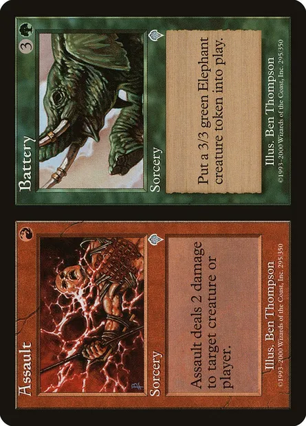 Assault // Battery, carte Magic INV 295 — extension Invasion