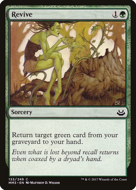 Revive, Magic card MM3 133 — Modern Masters 2017 set