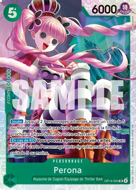 Perona, carte One Piece OP14-033 — extension LES SEPT DE LA MER D'AZUR