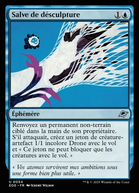Salve de désculpture, carte Magic EOE 54 — extension Edge of Eternities