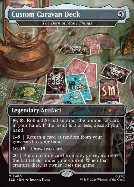 The Deck of Many Things, Magic card SLD 2460 — Secret Lair Drop set