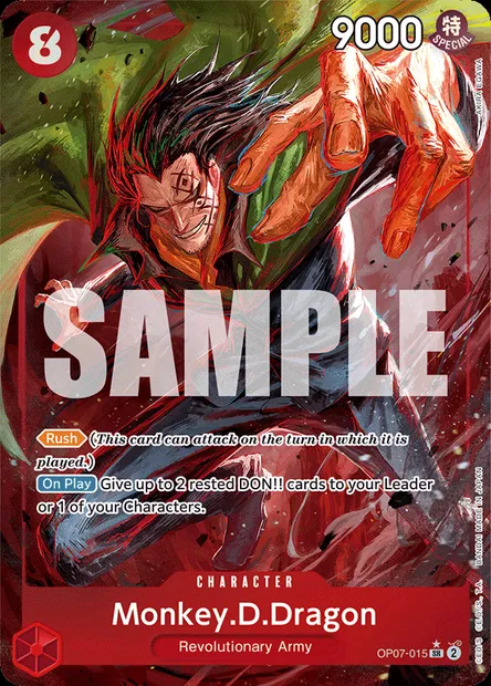 Monkey.D.Dragon, One Piece card OP07-015 — 500 YEARS IN THE FUTURE set