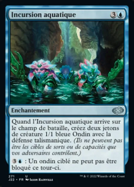Incursion aquatique, carte Magic J22 271 — extension Jumpstart 2022