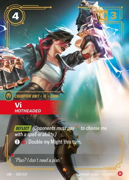 Vi, carte Riftbound UNL 030 — extension Unleashed