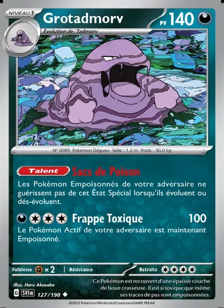 Grotadmorv, carte Pokémon SVI 127 — extension Écarlate et Violet