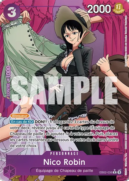 Nico Robin, carte One Piece EB02-036 — extension Anime 25th Collection