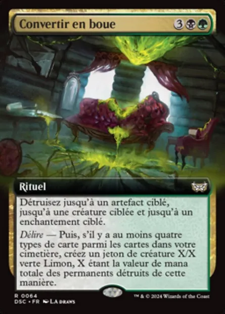 Convertir en boue, carte Magic DSC 64 — extension Duskmourn: House of Horror Commander