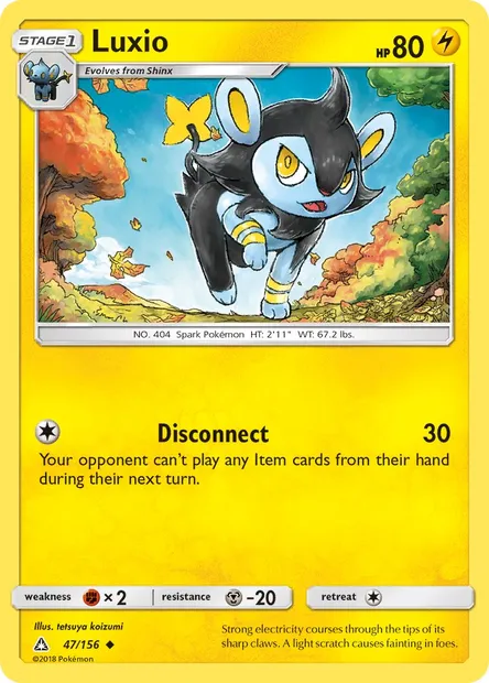 Luxio, Pokémon card UPR 47 — Ultra Prism set