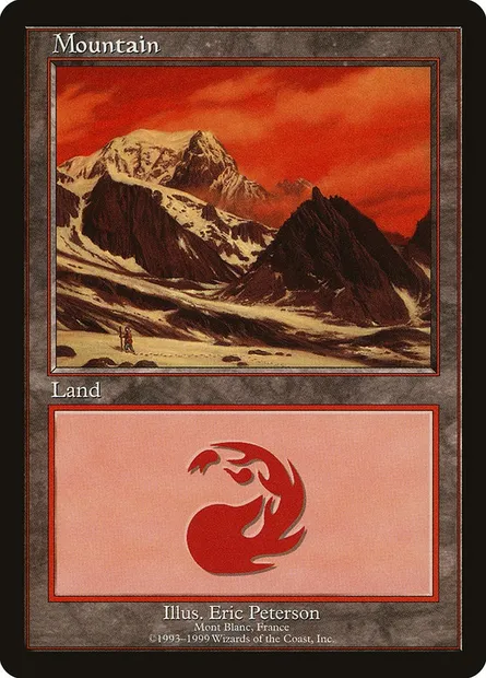 Mountain, Magic card PELP 13 — European Land Program set