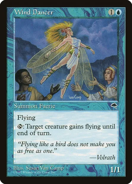 Danseuse du vent, carte Magic TMP 104 — extension Tempête