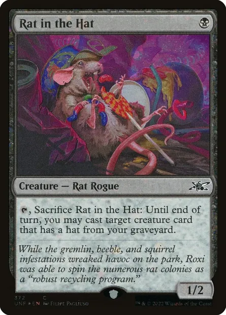Rat in the Hat, carte Magic UNF 372 — extension Unfinity