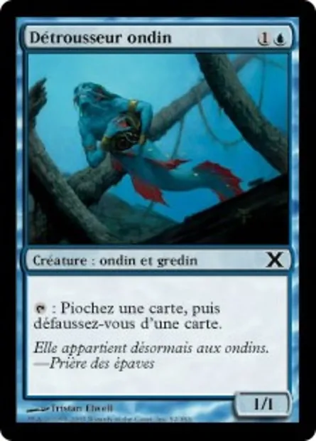 Détrousseur ondin, carte Magic 10E 92 — extension Dixième édition