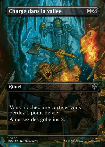 Charge dans la vallée, carte Magic HOB 200 — extension The Hobbit
