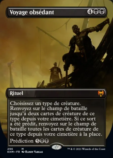Voyage obsédant, carte Magic KHM 296 — extension Kaldheim