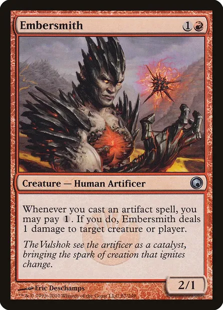 Embersmith, Magic card SOM 87 — Scars of Mirrodin set