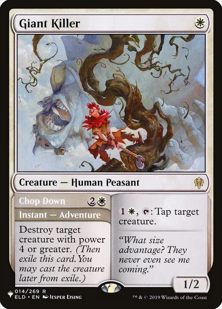 Giant Killer // Chop Down, Magic card PLST ELD-14 — The List set