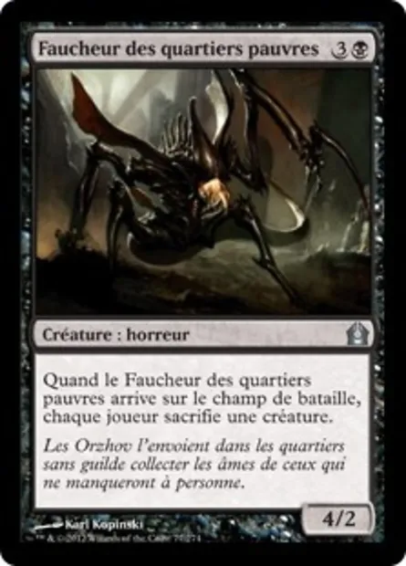Faucheur des quartiers pauvres, carte Magic RTR 77 — extension Retour à Ravnica