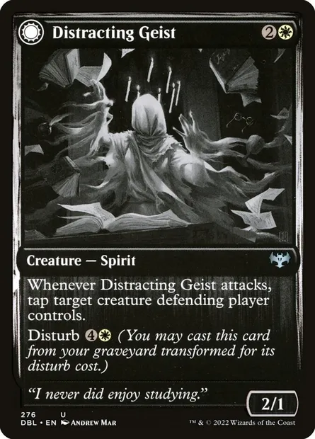 Distracting Geist // Clever Distraction, Magic card DBL 276 — Innistrad: Double Feature set