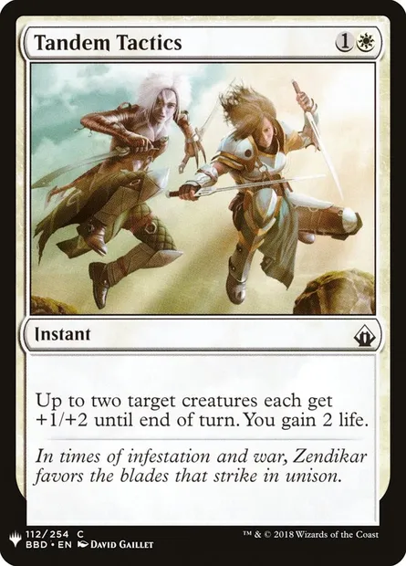 Tandem Tactics, Magic card PLST BBD-112 — The List set