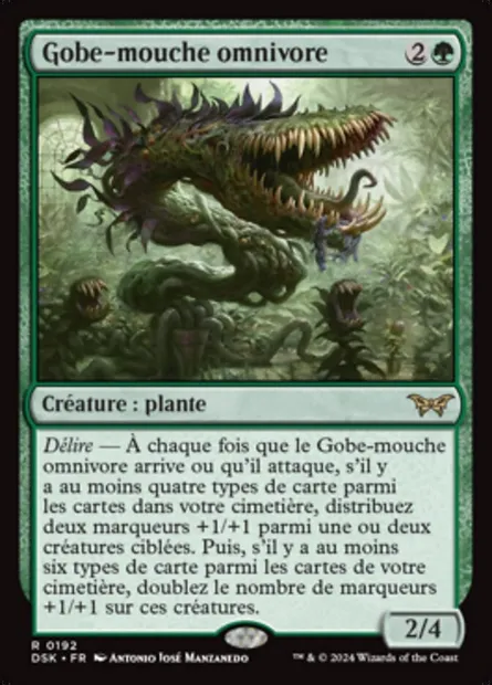 Gobe-mouche omnivore, carte Magic DSK 192 — extension Duskmourn: House of Horror