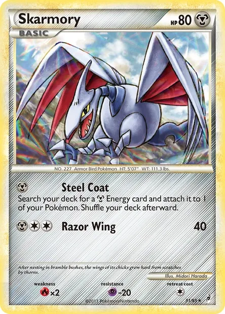 Airmure, carte Pokémon CL 31 — extension L'appel des Légendes