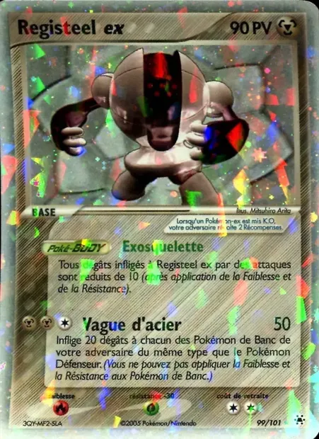 Registeel ex, carte Pokémon HL 99 — extension EX Légendes Oubliées