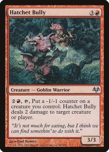 Hatchet Bully, Magic card EVE 54 — Eventide set
