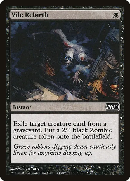 Vile Rebirth, Magic card M14 121 — Magic 2014 set
