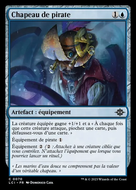 Chapeau de pirate, carte Magic LCI 70 — extension The Lost Caverns of Ixalan
