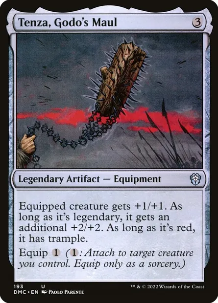 Tenza, Godo's Maul, Magic card DMC 193 — Dominaria United Commander set
