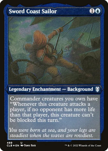 Sword Coast Sailor, Magic card CLB 489 — Commander Legends: Battle for Baldur's Gate set