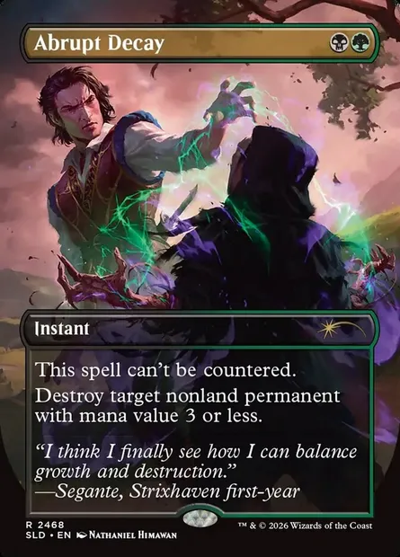 Décomposition abrupte, carte Magic SLD 2468 — extension Secret Lair Drop